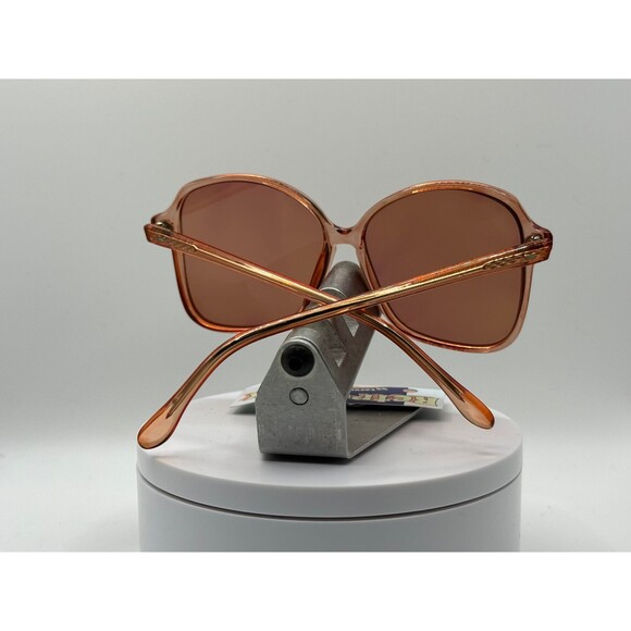 Vintage Oversize Sunglasses NOS Monochrome Amber Orange Lens/Frame 1970s-1980s - Picture 7 of 10